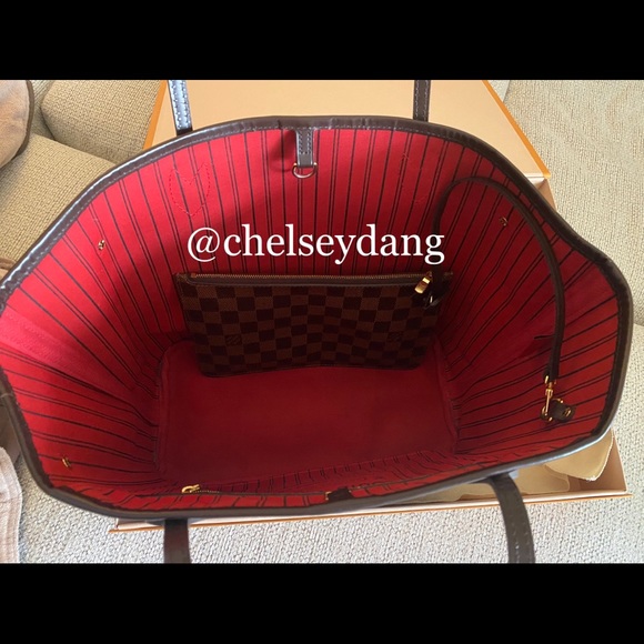 Louis Vuitton Neverfull MM Cherry Damier Ebene - Picture 5 of 13